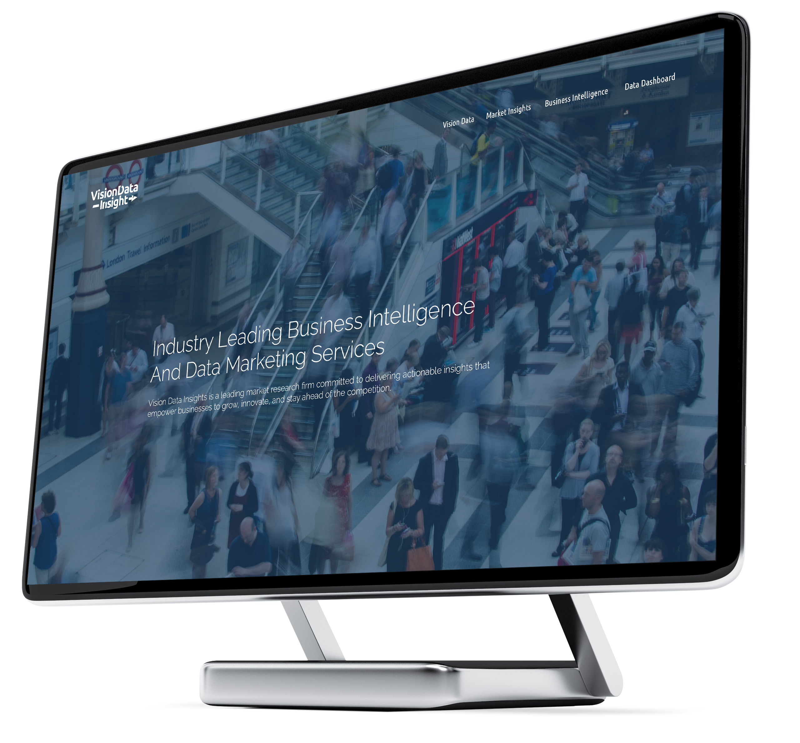 Website design for a data analysis company
